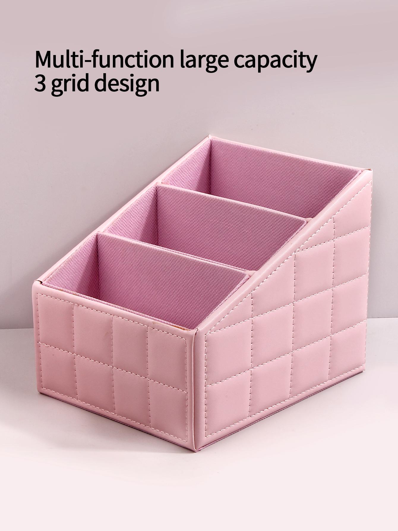 

Сверхбольшой ящик для хранения, туалетный столик, кисти для макияжа, рабочий стол, ящик для хранения косметики, ящик для хранения канцелярских товаров для офиса розовый