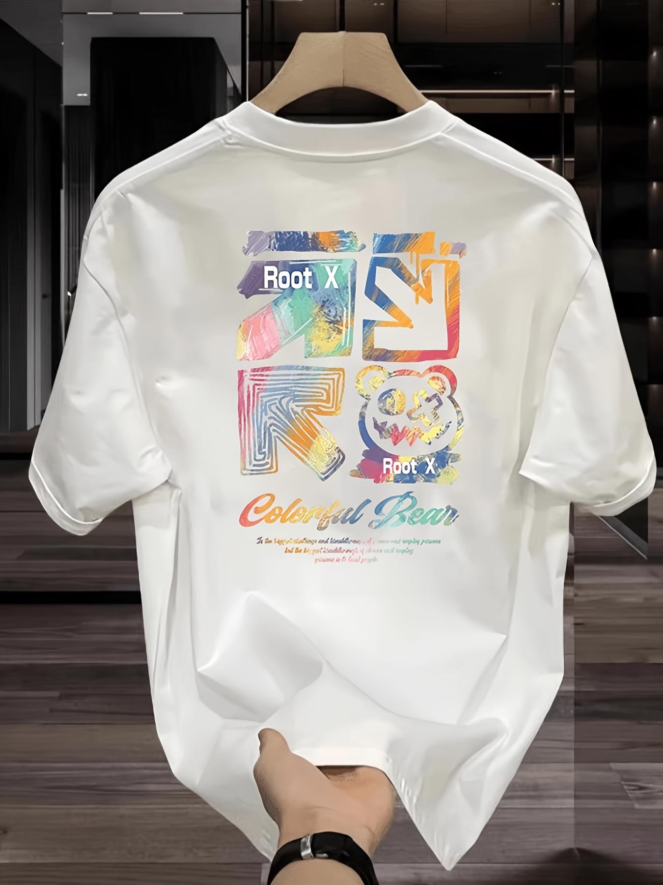 Mens 100 Cotton Graphic TShirt  Relaxed Crew Neck Short Sleeve Breathable and Sweatwicking Summer TShirt S
