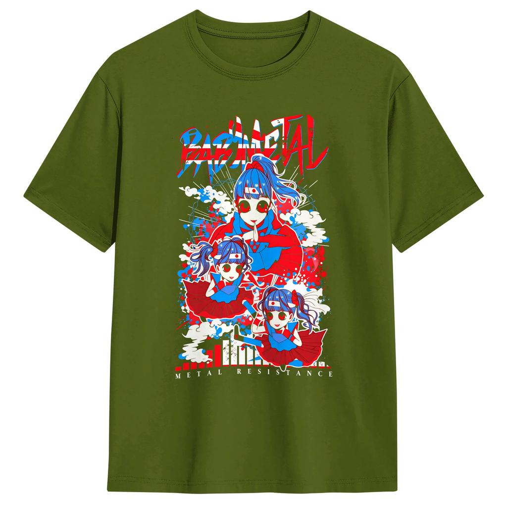 Babymetal World Tour 2026 T Shirt Beach  Cotton T Shirts For Male Hipster Design Tee Shirt ShortSleeved Streetwear Clothing