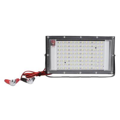 100W Flutlicht Bord IP66 Wasserdichte Outdoor LED Flutlicht mit Batterie Alligator Clip für