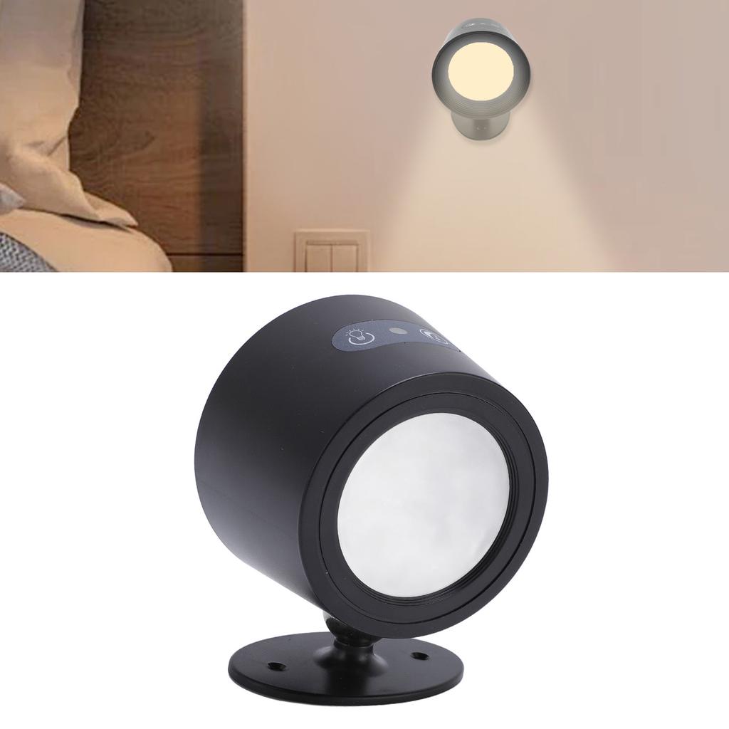 LED Wall Sconces Lamp Intelligent Rechargeable Remote Touch Control Adjustable Brightness Rotatable
