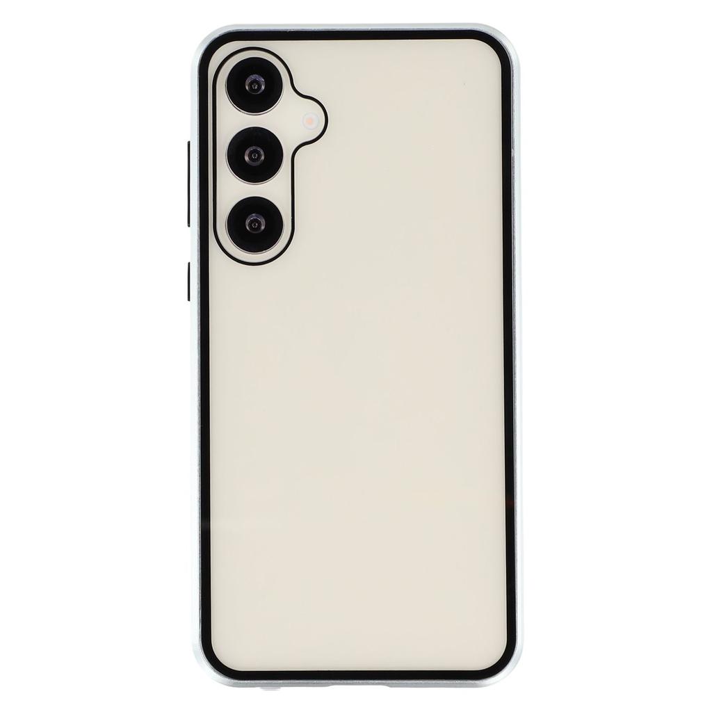 For Samsung Galaxy S25/S24 Case with Anti-Spy Screen Protector Tempered Glass Metal Phone Cover Magnetic Clasp