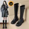 ZHR Women's Retro Western Thick-Sole Tall Knight Boots