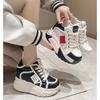 Fashion Autumn Women Platform Shoes Wedge Heels 10 CM Casual Shoes Height Increasing White Black Sneakers Women Leather Shoes New