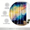 Galactic Rainbow Shower Curtain - Waterproof, Mildew-Resistant With Vibrant Nebula Design For A Cosmic And Colorful Bathroom