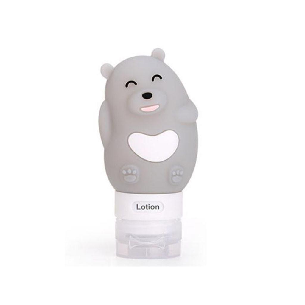 Multicolor Silicone Filling Bottle Cute Shape Travel Packing Empty Bottle