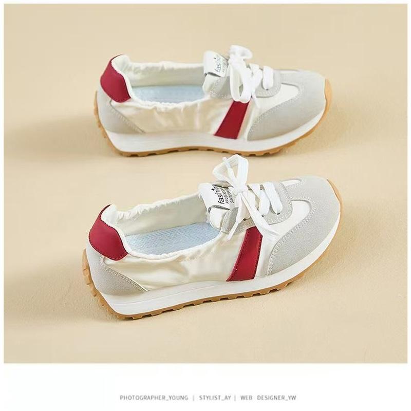 Women's Casual Shoes Summer New Style Flat Bottomed All Match Lightweight White Shoes Shallow Mouth Breathable And Comfortable Women's Shoes