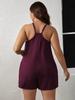 2024 Sexy V-Neck Sleeveless Plus Size Women's Jumpsuit - European & American Style Summer Wear