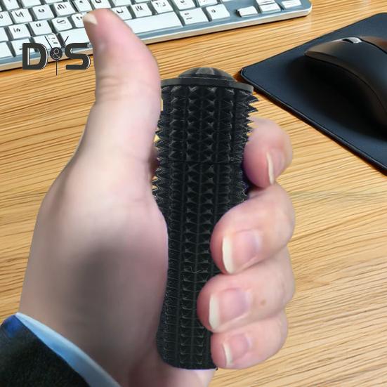 Small Grip Toy Bright Color Portable Stress Relief Aid Squeeze Roll Press Handheld Stress Relief Device