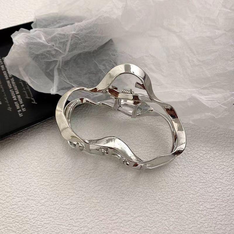 Simple Metal Geometric Hair Claw Clips Elegant Geometric Hair Accessories Cross Crab Bath Clip For Women Girl Headwear