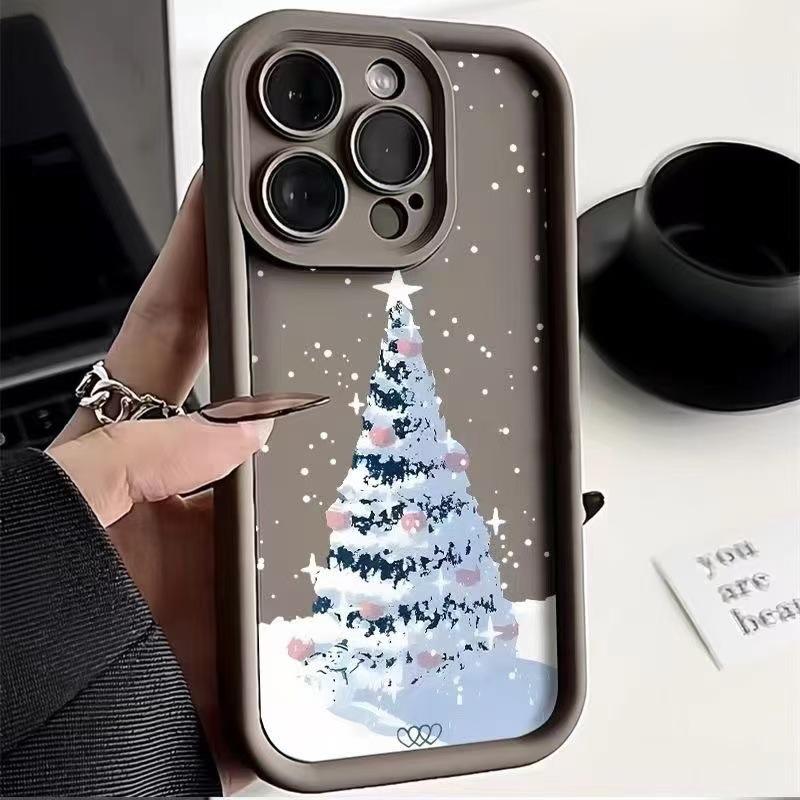 Christmas Tree Is Suitable for Iphone16promax Mobile Phone Case Apple 15 Anti-drop 14 European and American Style 13pro/12 New Model