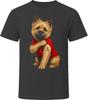 Cairn Terriër Hond Ik Hou Van Mama Tattoo Retro Hond Mama Cadeau T-shirt