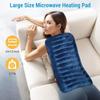 Multifunctional Hot & Cold Therapy Back Pillow - Microwave Heating Pad with Flaxseed and Ceramic Beads for Warmth and Pain Relief