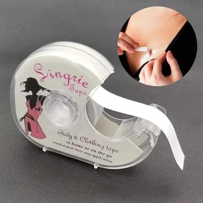 1PCS Transparent Lingerie Tape Underwear Strap Anti-slip Dress Body Double-sided Adhesive Bra Strip Anti-glare Stickers Safe Tapes