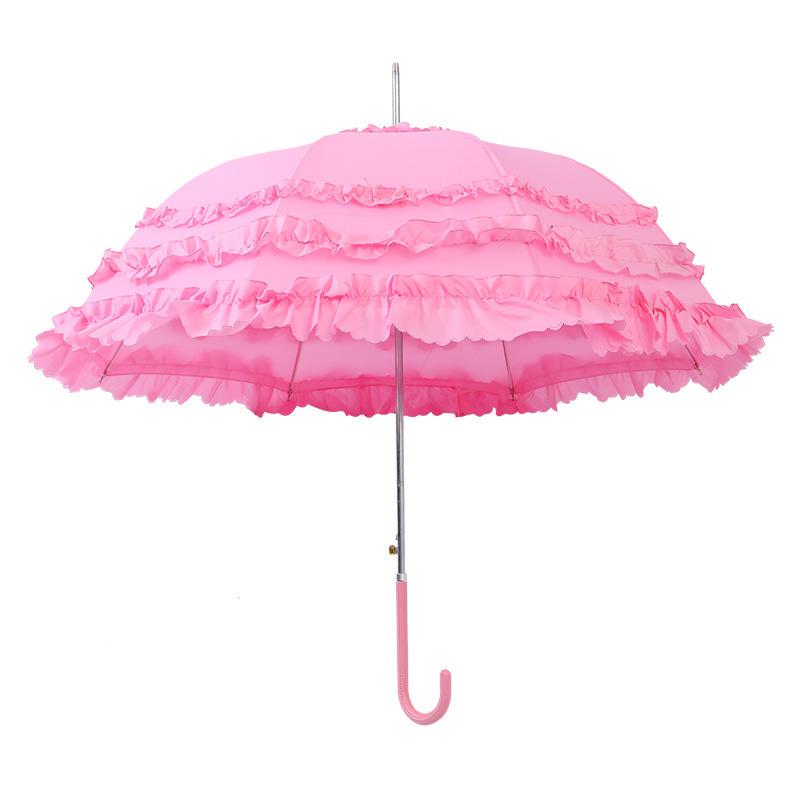 Lolita Princess Retro Lace Sun Protection Cosplay Parasol for Women