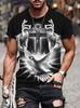 Camiseta de Hombre Estampada en 3D Moda Camisetas Oversize Tops Verano Nueva Harajuku Camisetas Holgadas Mangas Cortas Sudaderas Casuales Ropa