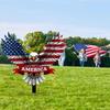 1Pcs American Independence Day Decor Acrylic Board Eagle Garden Floor Insertion as a Gift for Independence Day 250th Anniversary