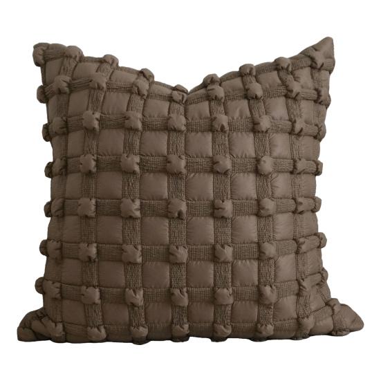 

Наволочка для декоративной подушки, простая в уходе, однотонная, с 3D-дизайном «пузыри», сменная чехол для подушки дивана, декор для гостиной, спальни, офиса 45x45cm