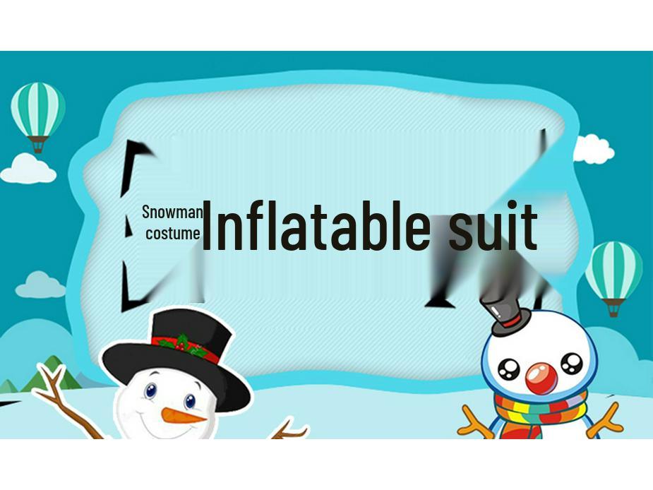 Adult Christmas Santa Claus and Snowman Inflatable Costume with Accessories