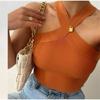 Cross Knitted Crop Top Women Sexy Off Shoulder Backless Street Vest 2023 Slim Spring Summer Fashion Tank Tops Vests