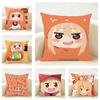Umaru Doma Anime Cushion Cover Linen Minimalist Soft  for Sofa Bed Home Room Decor
