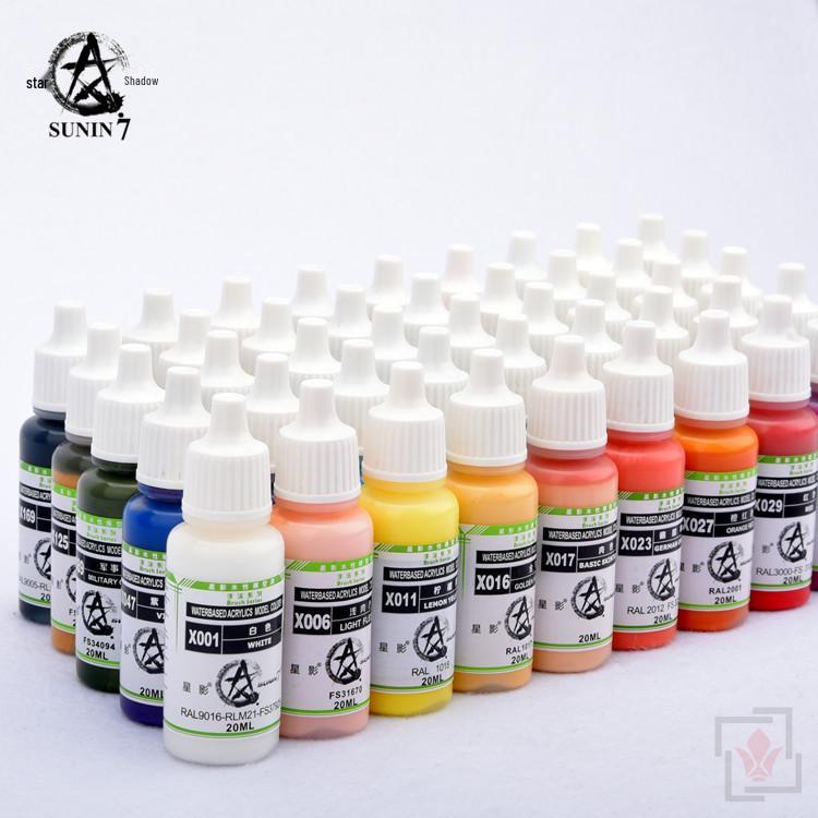 Peinture à Base d'Eau 169-170 Série Peinte à la Main pour Maquettes et Figurines par Qin Xuan