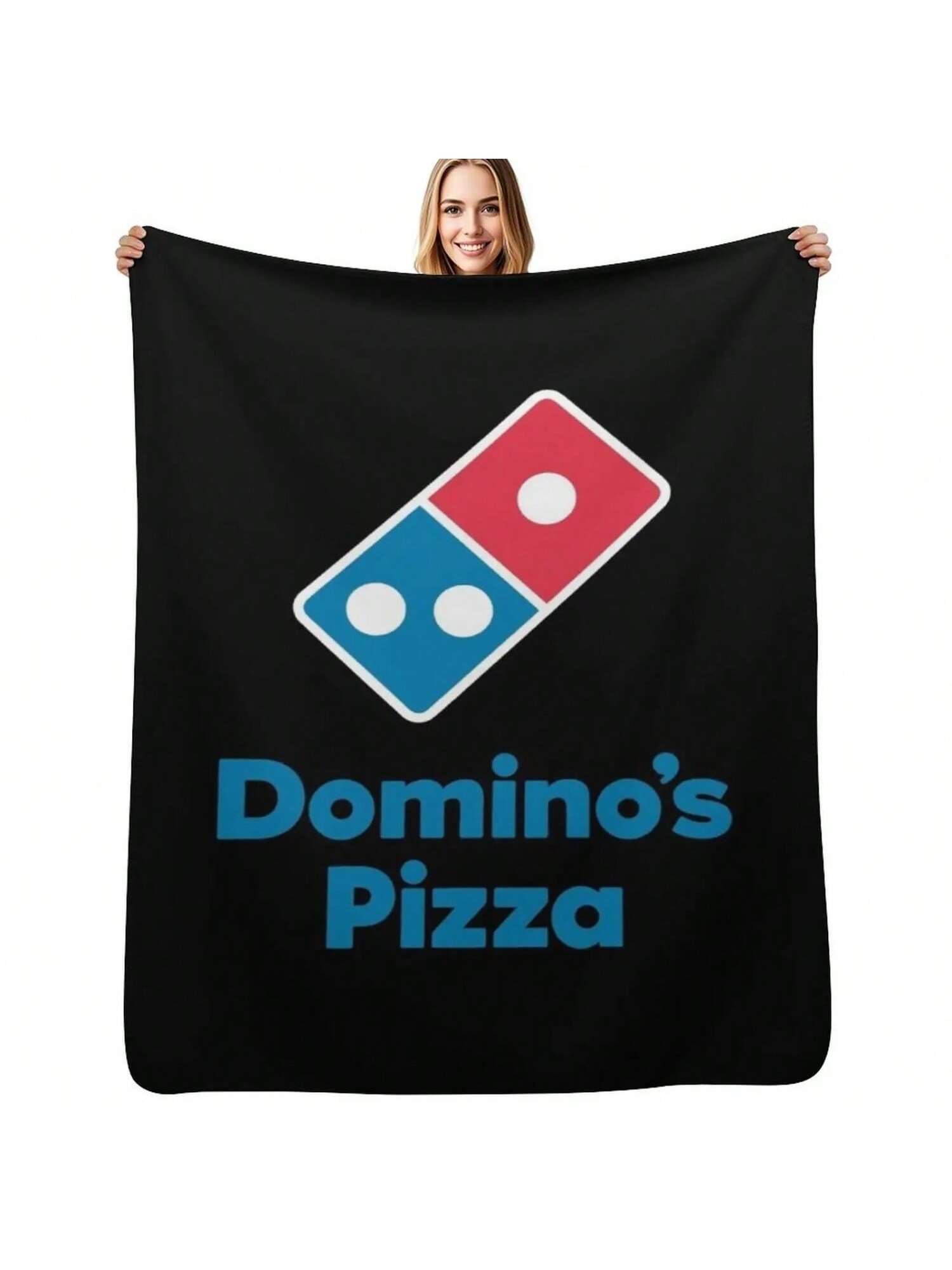 Dominos Pizza Throw Blanket Bed Covers Sofas Picnic Tourist Blankets 75X95CM серый