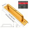 Black/Silver/Gold Barn Door Handles,Sliding Door Handle,Cabinet Handle,Door Pull Handle,Aluminum Alloy Door Push Pull with Plate