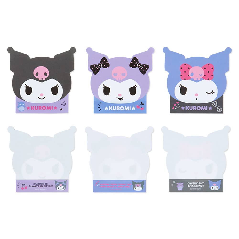 Sanrio Kuromi Character Face Shaped Memo Pad 932507