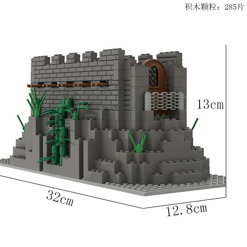 Moc Building Blocks 3D Base Technology Bricks Raised Baseplate For Castle Sets Creative Display Gun Turret Model Toys Kids Gifts