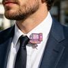 Dambrosch Tecknad Dator Design Zinklegering Broschnål Väska Tröja Kostym Rever Dekorativ Emalj Märke Outfit