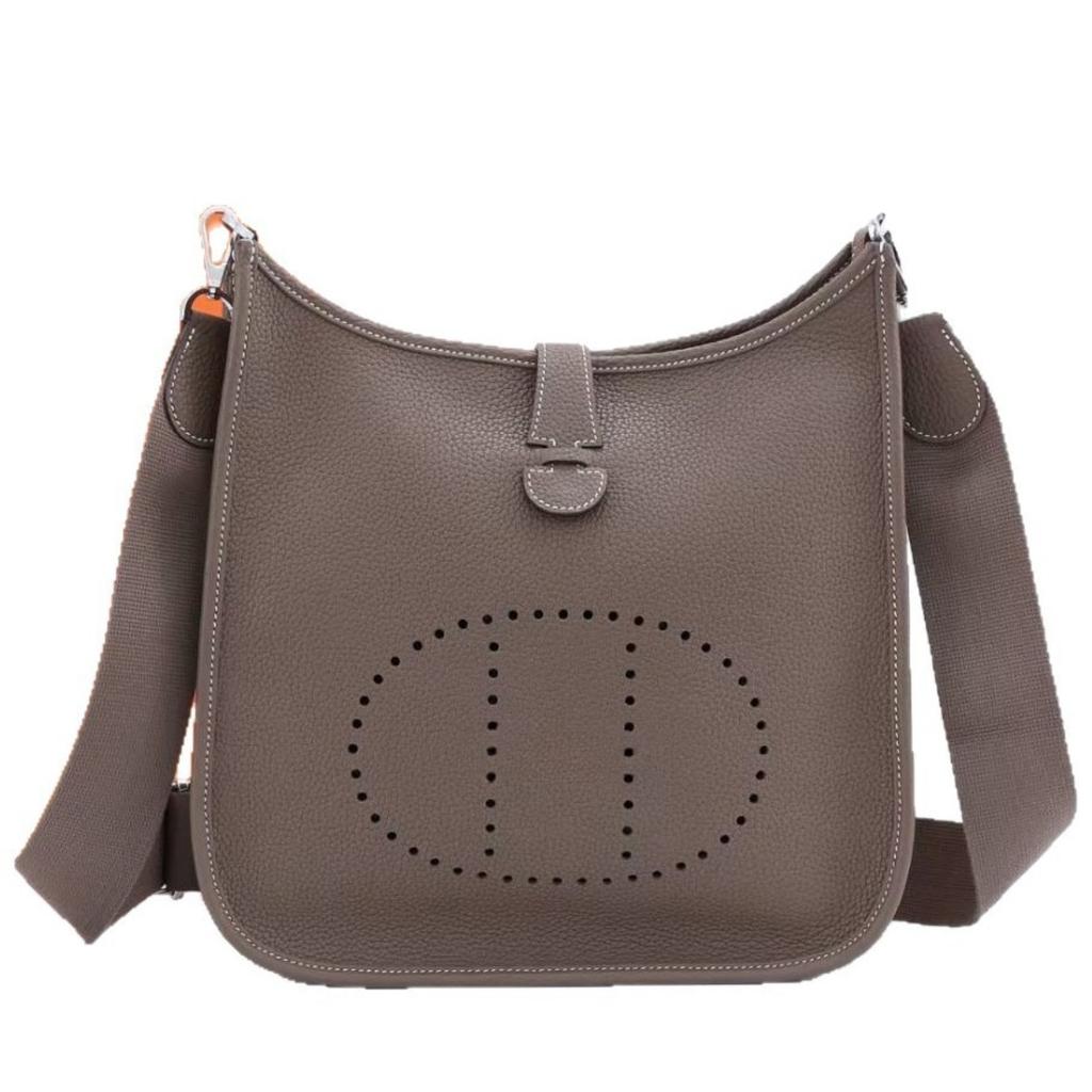 Schultertasche Große Kapazität Pendeln Premium-Gefühl Leichter Luxus Evelyn große Togo-Leder Unterarmtasche Crossbody Leder Damen-Tasche