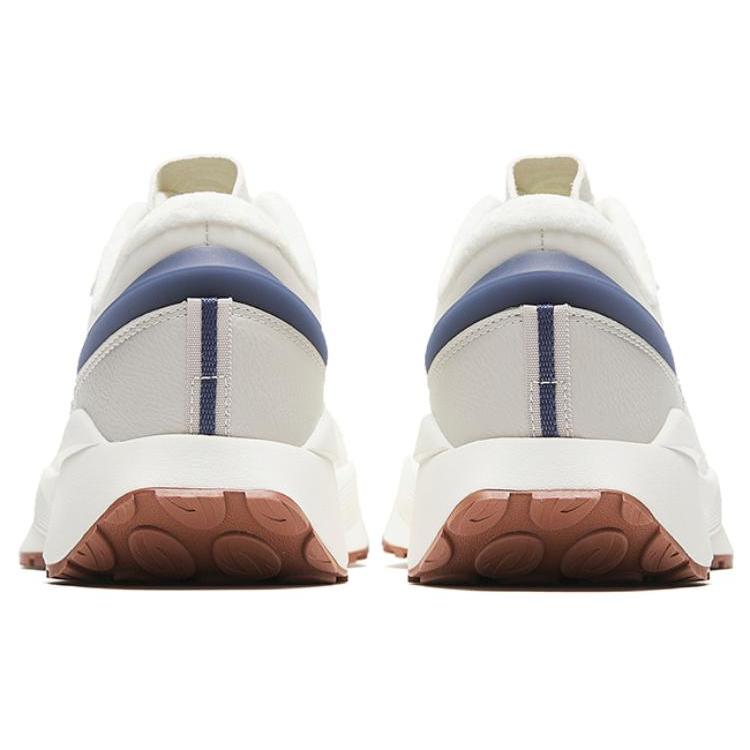 New Anta Rock Candy Fleece Lined Anti Slip And Wear Resistant Lightweight Low Top Casual Shoes Women's White Blue 922328856-6