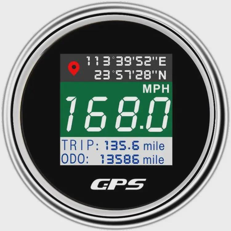 

52-миллиметровый GPS-спидометр для автомобилей, грузовиков, яхт и лодок