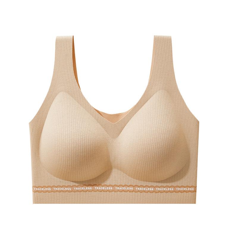 

[Customized] Skin-friendly and comfortable camel fleece foundation, seamless gathering, lift thread, beautiful back and soft support text M(75ABC)