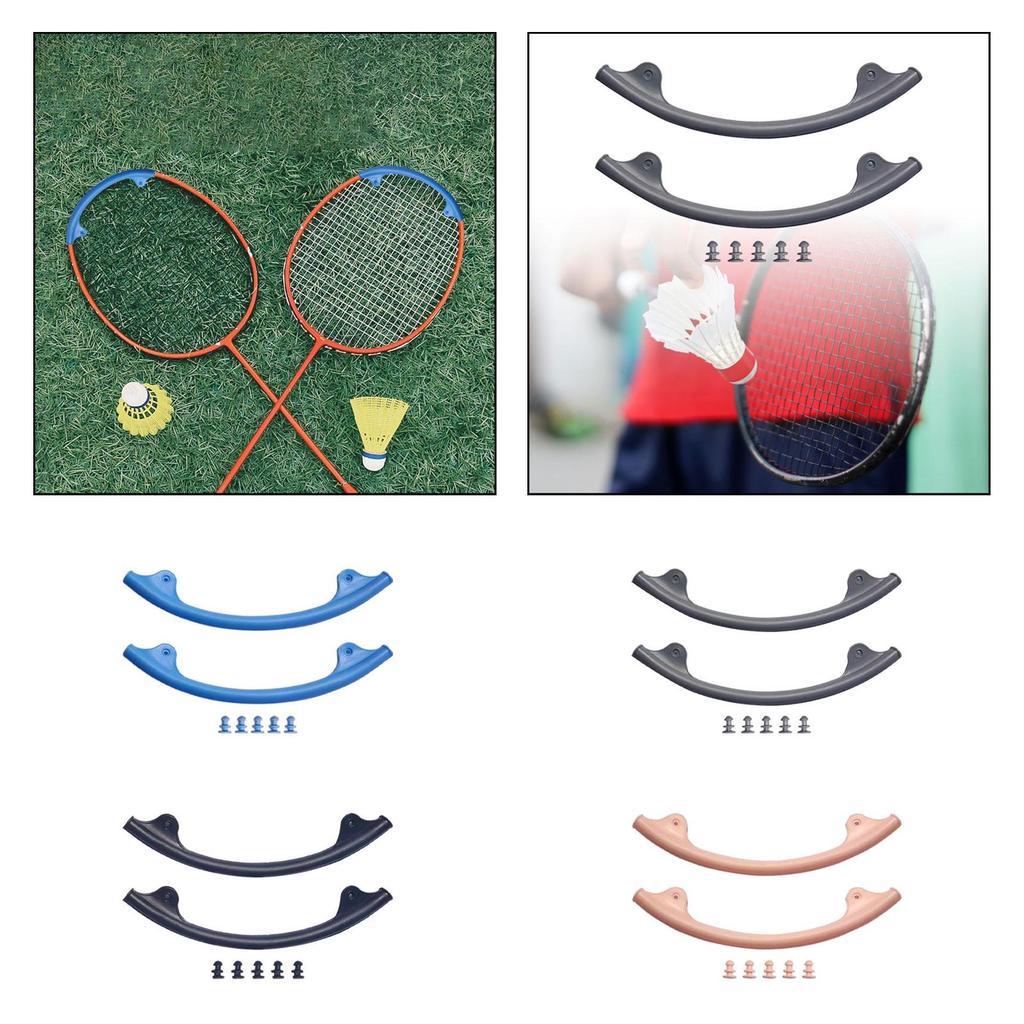 2x Badminton Racket Silicone Edge Protector To Protect Racket Frame and Strings