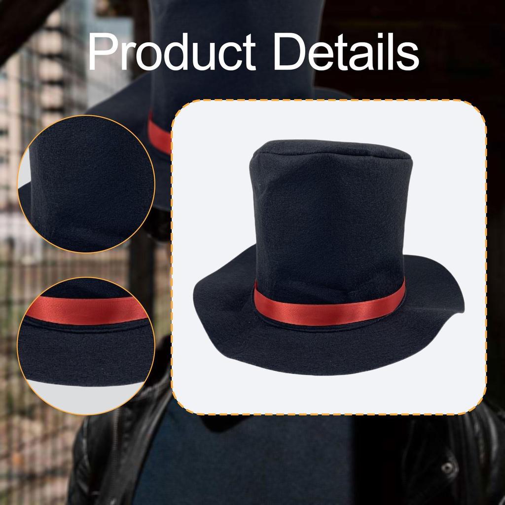 Top Hats Foldable Novelty Party Favors Reusable Halloween Supplies Dress Up Hat
