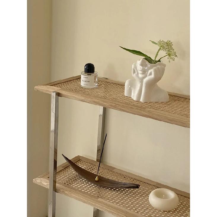 Makeup Brush Holder,Human Face Art Desktop Decoration,Vase,Compatible with Makeup,Eyebrow Pencils,Home Organizer,Plastic Material