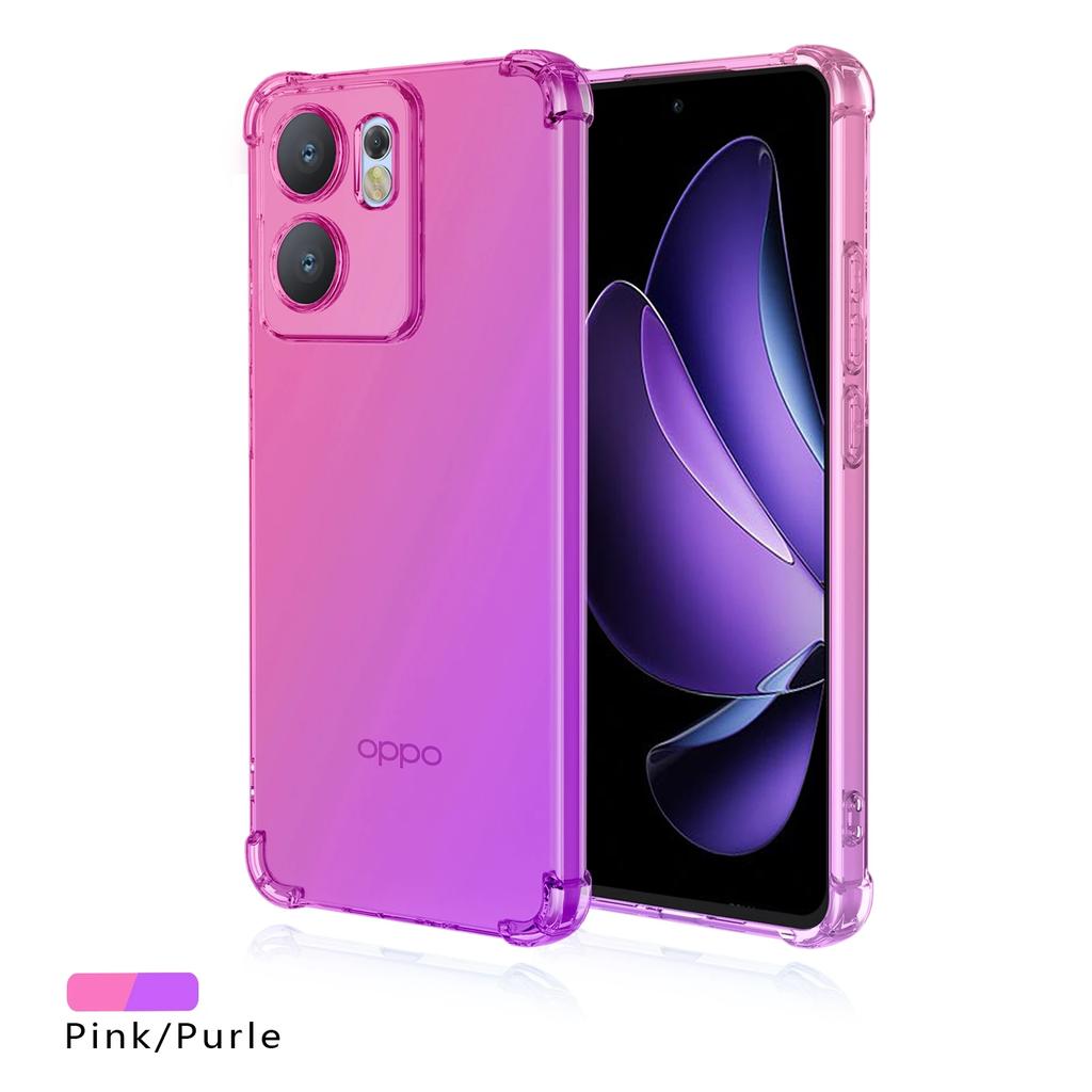 Gradient Airbag TPU Case for OPPO Reno 14 Pro 14F 13F 13FS 5G Reno14 Reno13 F FS Protective Shockproof Cover Fundas Coque Capa