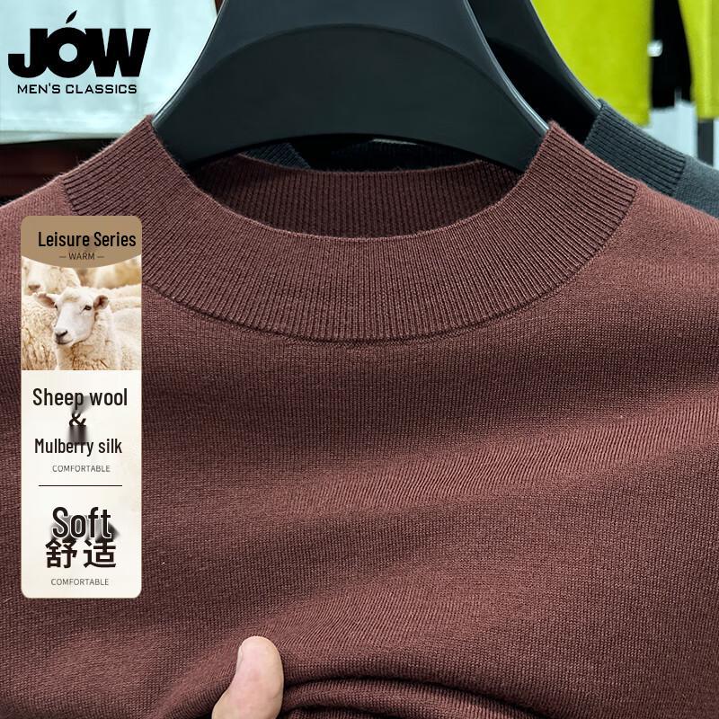 

JOW Men s Silk & Wool Blend Mock Neck Sweater XL