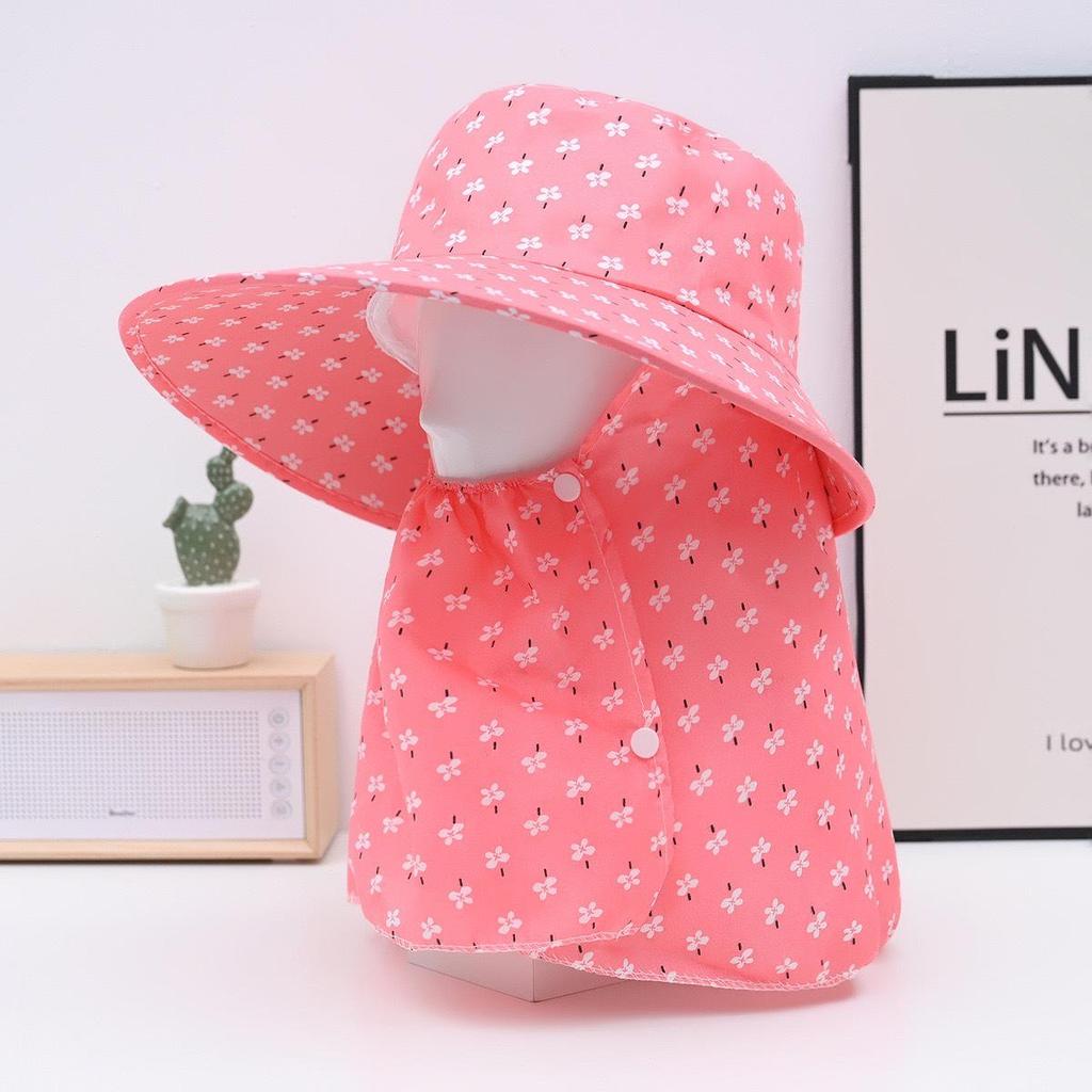 Women's Wide Brim Sun Hat for Summer – Offers Face and Neck Protection, Ideal for Outdoor Activities like Cycling and Farm Work.