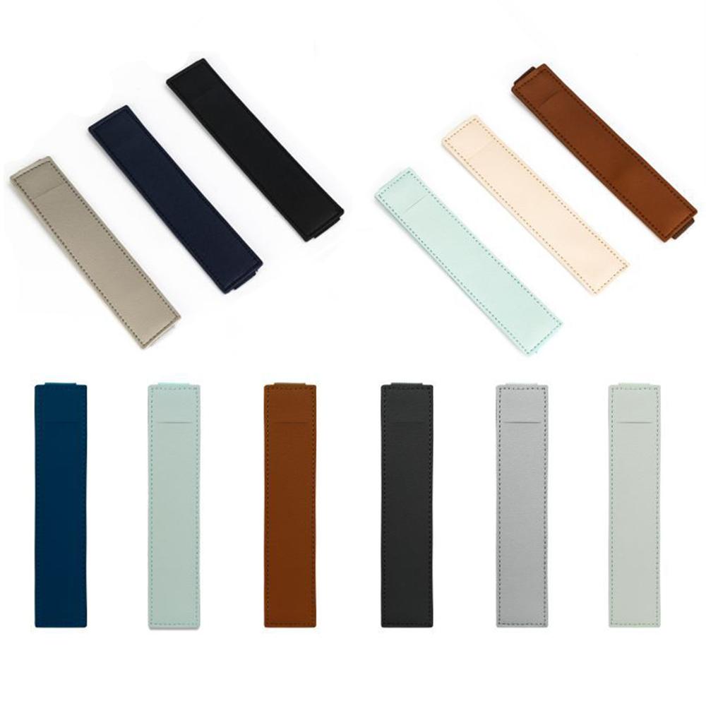 1pc Leather Adjustable Elastic Band Pen Holder, Pen Pouch For Planner, Pen Holder For Notebook, Notebook Pen Holder Wholesale