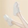 Fashion casual little white shoes spring new color matching thick sole heightening versatile board shoes simple daily comfortable women's shoes