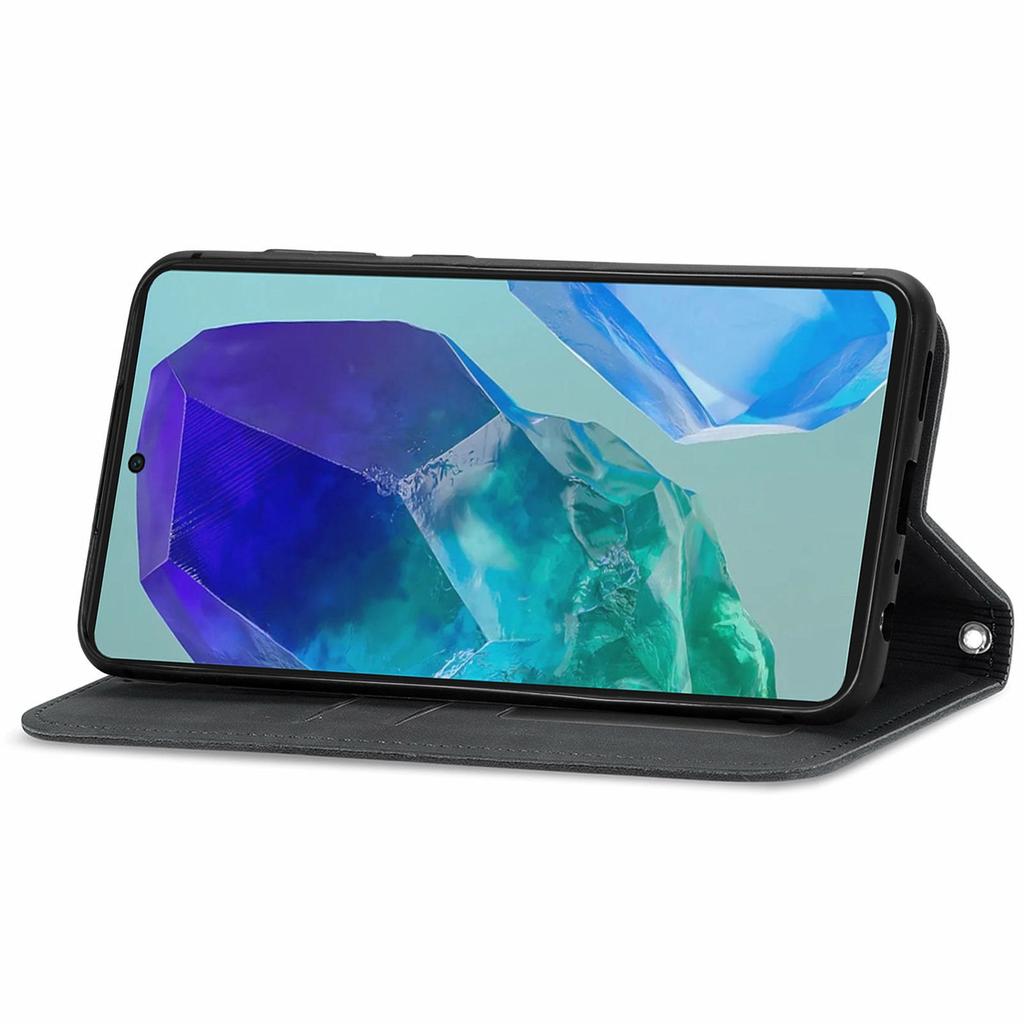 Pro Samsung Galaxy A16 5G/A16 4G Pouzdro Kožený Vzhled Hladký na Dotek Držák na Karty Kryt na Telefon Magnetická Absorpce