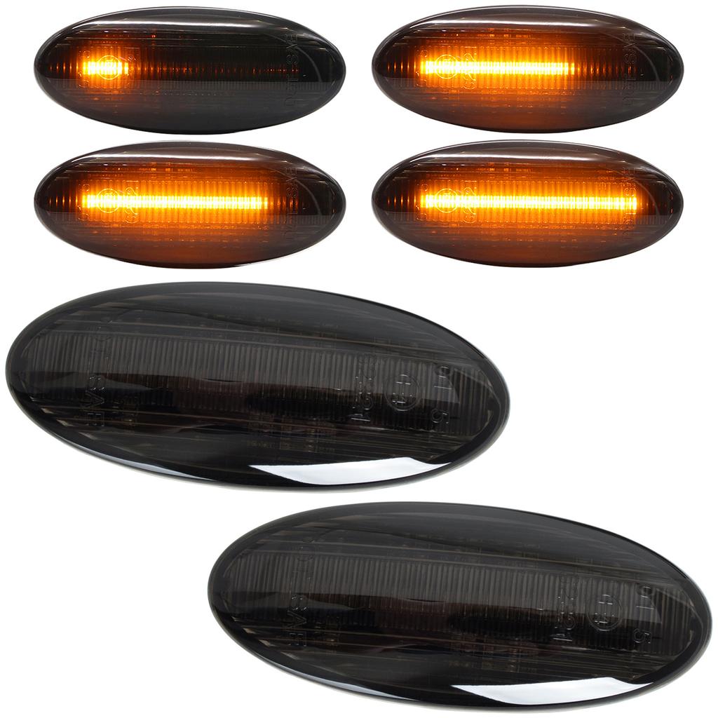 Renault Koleos I Smart Forfour LED side indicator SMOKED DYNAMIC 2 pcs. SET