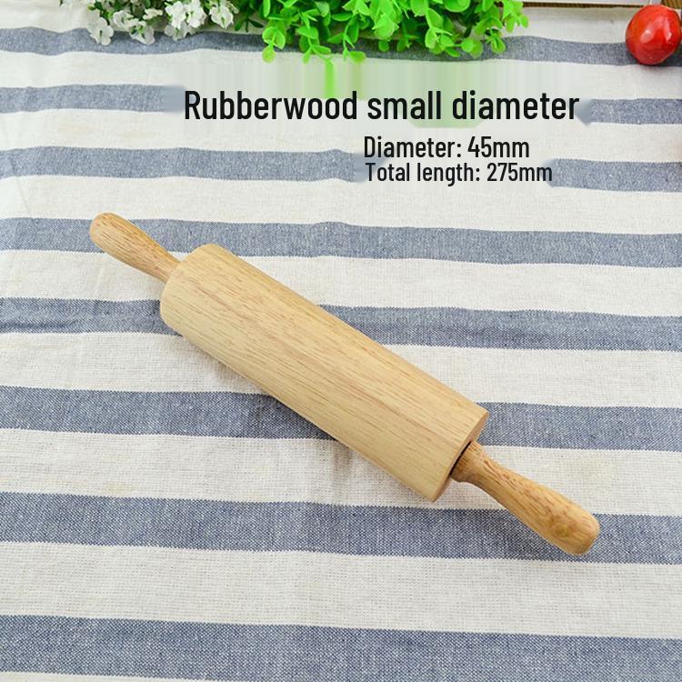 Christmas Reindeer Carved Rubberwood Rolling Pin for Baking Dumplings