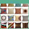 Elegant National Ancient Pattern Cotton Linen Pillowcase For Stylish Home Decor