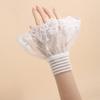Victorian Lace Ruffled Wrist Solid Color Fake Sleeves Cuffs Detachable Sleeves Cuffs  Wedding