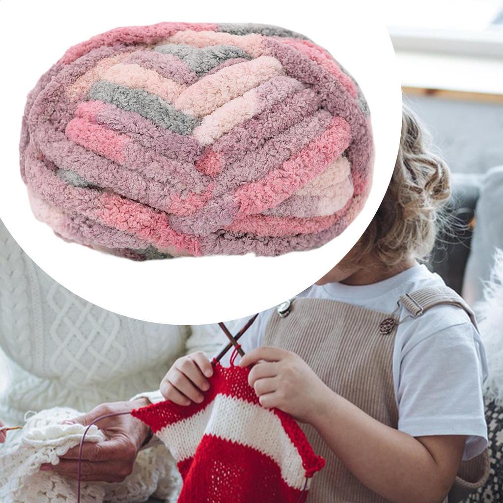 Filato di lana spesso Jumbo lavorato a mano all'uncinetto Peso voluminoso per cappelli artigianali