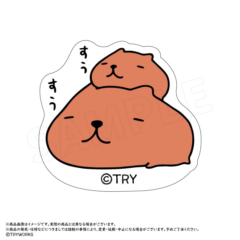 Capybara-san" Trading Acrylic Badges Box of 9